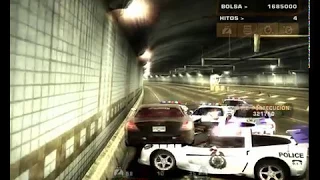 NFSMW SLR mcLaren Pursuit and Wasted