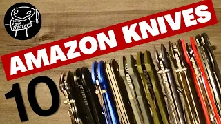 10 EDC Knives With Awesome Deals On Amazon! Insane Action!