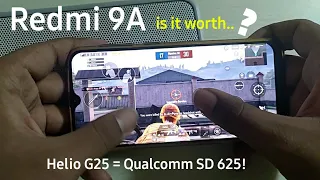 Redmi 9A Gaming Test | PUBG | Helio G25 | 3GB RAM