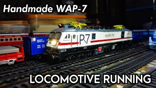 wap7 model locomotive running & review. #locomotive #indianrailway #modelrailway #train #wap7