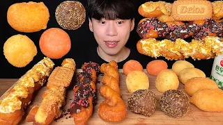 SUB) 명랑핫도그 꽈배기 & bbq 치즈볼 먹방 mukbang asmr 오늘은 턱 빠지는 날! 쫄깃쫄깃 바삭바삭한 꽈배기와 다양한 맛의 치즈볼 리얼 사운드😁