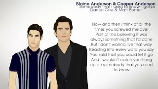 Glee Cast - Somebody That I Used To Know (Lyrics)