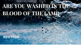 Are You Washed In the Blood of the Lamb?