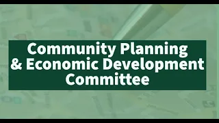 Community Planning and Economic Development Standing Committee Meeting of January 19, 2022