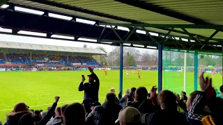 Kings lynn town Vs Boston United yellow and black army chant 1/1/23