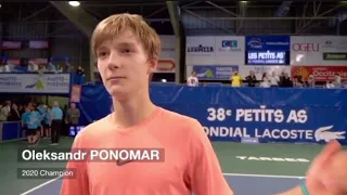 Oleksandr Ponomar🇺🇦 after final match in Les Petits As🇫🇷