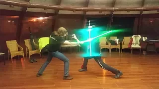 Lightsaber crash-test