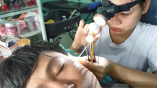 ASMR | Ear Wax Removal Relaxing with Cute Young Girl in Vietnamese Barbershop