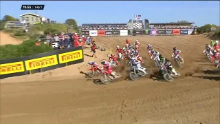 Start Crash MX2 RAM Qualifying Race | MXGP of Sardegna 2024