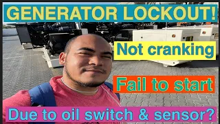 Generator lockout,fail to start and fail to crank due to oil sw and sensor?problem solve benzblogs