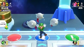 Mario Party Superstars - Mario vs Luigi vs Yoshi vs Birdo - Space Land