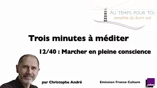 Trois minutes à méditer - avec Christophe André - 12/40 - Marcher en pleine conscience