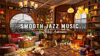 Soothing Jazz Instrumental Music☕Smooth Jazz Music & Cozy Coffee Shop Ambience to Study, Work, Focus