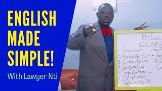 Expanding Your Vocabulary Pt. 2 | English Made Simple With Lawyer Nti
