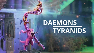 Chaos Daemons vs Tyranids- NEW Balance Dataslate - A 10th Edition Warhammer 40k Battle Report