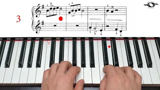 Cake Walk, Moderate version, John Thompson`s easiest piano course, Part 3