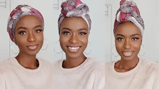 6 SIMPLE QUICK & EASY WAYS TO STYLE 1 HEADWRAP/TURBAN/HEADSCARF