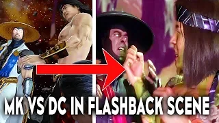 MORTAL KOMBAT 11 MK VS DC Raiden Vs Liu Kang In Flashback Story Scene Comparison