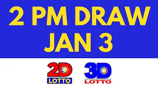 Lotto Result January 3 2024 2pm Swertres Ez2 PCSO