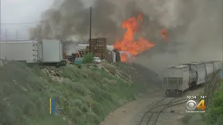 Grass Fire In Commerce City Puts Up Lot Of Smoke