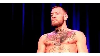 Conor McGregor UFC 202 Full Workout Scrum