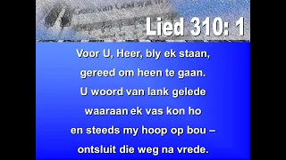 Lied 310 - Voor U, Heer, bly ek staan