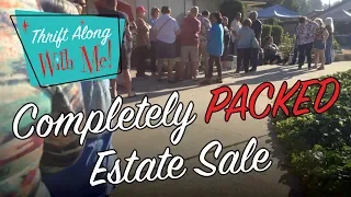 The MOST PACKED Estate Sale I've Ever Seen! | PART 1 ESTATE SALE SHOP WITH ME