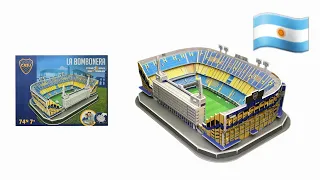 "La Bombanera" Stadium Buenos Aires 3D Puzzle  by Nanostad® - Step by Step