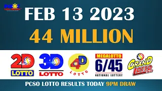 Lotto Result Today 9pm Feb 13 2023 [Complete Details]