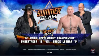 WWE2K23 : UNDERTAKER '18 VS BROCK LESNAR '14 | WORLD HEAVYWEIGHT CHAMPIONSHIP (PC) #dsrxgaming