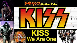 We Are One - KISS - Guitar + Bass TABS Lesson (Request)