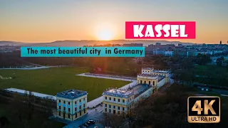 Dji Mavic air 2 |Kassel, Germany from above in 4k | Aerial shots of Kassel at sunset