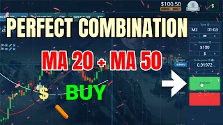 PERFECT COMBINATION - MA 20 + MA 50 100% Accurate - Best pocket option strategy