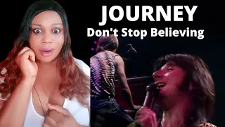 MUSIC LOVER REACTS TO JOURNEY - DONT STOP BELIEVING ( LIVE IN HOUSTON, 1981 - THE ESCAPE TOUR)
