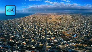 Gaza Strip - aerial view in 4k by drone