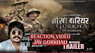 GURKHA WARRIOR - NEPALI MOVIE OFFICIAL TRAILER 2024 || KB REACTION OFFICIAL ,