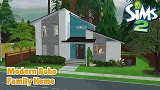 🪴 Modern Boho Family Home ✌️ || Sims 2 Speed Build || Decorate With Me