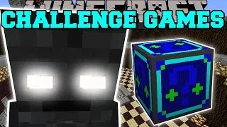 PAT And JEN PopularMMOs | Minecraft WITHER SKELETON TITAN CHALLENGE GAMES - Lucky Block Mod - Game