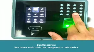 eSSL MB160 How to Delate admin