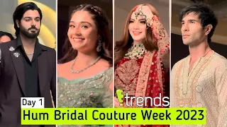Neelam Muneer, Dur-e-Fishan, Rabeeca Khan, Saboor Aly at HUM Bridal Couture Week 2023 DAY 1