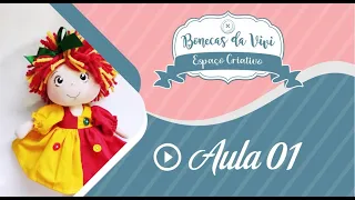 Boneca Emília - MOLDE GRATUITO - BONECAS DA VIVI - Aula 01