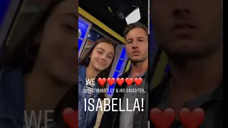 Justin Hartley with his Daughter Bella at The Today Show