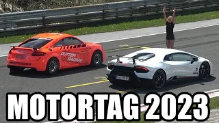 Motortag Salzburgring 2023 - DRAG RACE, Gercollector Aventador SVJ & Schäfchen Supra Sound