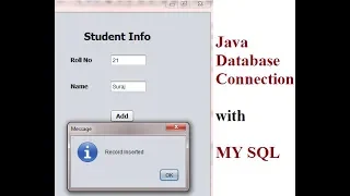 Connect JAVA with MYSQL database | insert Data into Table Example