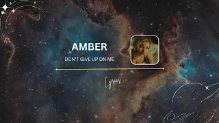 Amber - Don't Give Up On Me Lyrics (Lirik)