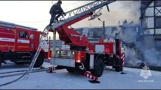 В Улан-Удэ горит ресторан «Бир Хаус»