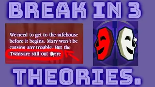 My THEORIES for Roblox BREAK IN 3. -Who Are The Twins? Is Scary Larry On Our Side?-