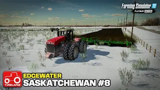 PLOWING IN THE SNOW!! [Edgewater Saskatchewan] FS22 Timelapse # 8