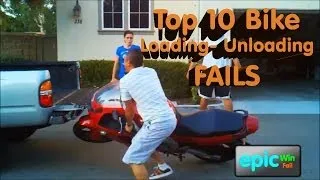 Epic Win/Fail HD Compilation - Top 10 Bike Loading Unloading Fails