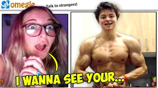 Strangers React to Body Reveal on Omegle / Baby Face Trolling on Omegle.